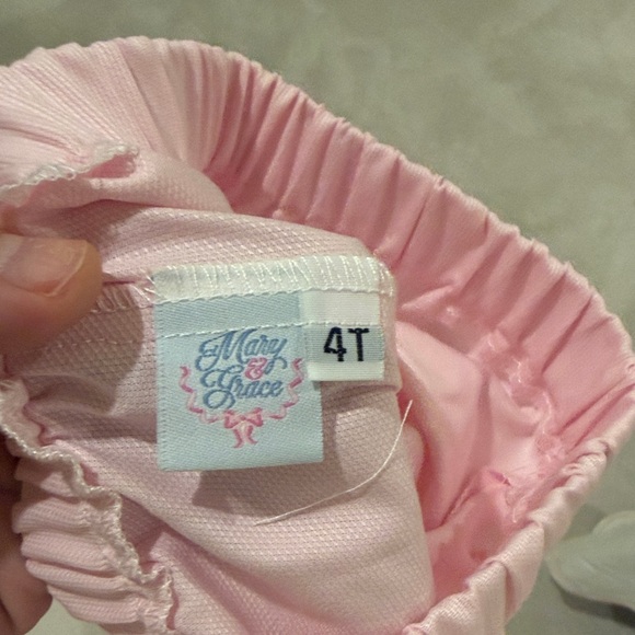 Pink Ruffled Buttoned Pants - Picture 4 of 4